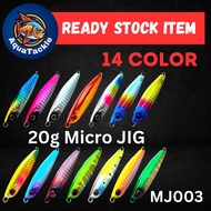 AquaTackle - 【METAL JIG  MJ003】 20g Micro Jig Light Jig 3D Eyes Fishing Jig Lure/Slow Jig Ikan Jig U