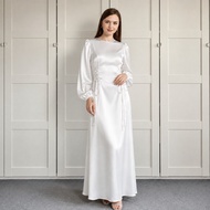 GC002 | KOREANSTYLE MAXIDRESS VELVETsatin EID DRESSWanita 2026 FIT BODY DRESS BRIDESMAID