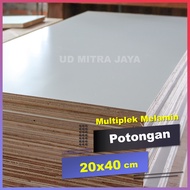 Triplek melamin potongan 20x40 tebal 3mm 5mm 8mm 9mm 12mm 15mm 18mm