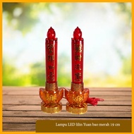 LILIN MERAH Yuan bao red 19 cm candle LED lamp