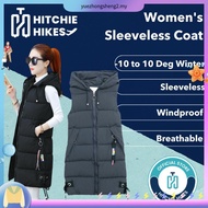 Hitchie Women's Sleeveless Padded Winter Down Jacket with Fleece Lining | Windproof & Warm