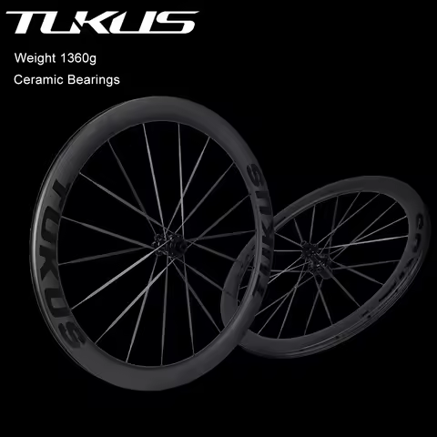 TUKUS Carbon Racing Wheelset 6PAWLS Ceramic Bearing HUB 1360g Ultra Light Wheels Roadbike Upgrade Hi