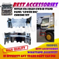 NISSAN CD4 QUAN GWB4B STAND PANEL "LOWER BIG" CHROME SET HIGH QUALITY