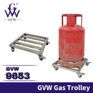 GVW Troli Kereta Tolak Gas Tank Roller Trolley Gas Stand Gas Roller Gas Stove Stand Kitchen Rack