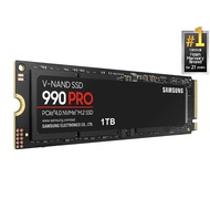 Samsung 990 Pro 1TB PCIe 4.0 NVMe M.2 SSD (MZ-V9P1T0BW) With & Without Heatsink