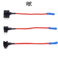 TYJPV Fuse Tap Adapter, 12V/24V Mini Car Fuse Holder Tap, Standard Add-a-Fuse