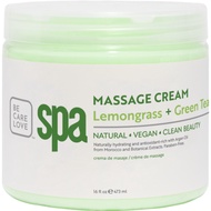 BCL SPA Massage Cream Deep Detox Lemongrass + Green Tea 16oz