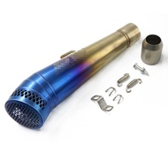motorcycle universal Muffler for sc project exhaust Half blue exhaust bicycle muffler system