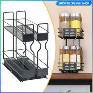 [Beauty] Pull Out Spice Rack Organizer Seasoning Organizer Slide Out Spice Organizer for Cabinet