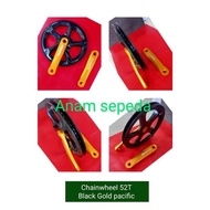 CRANK CHANWHEEL 48T/52T ARM 155MM