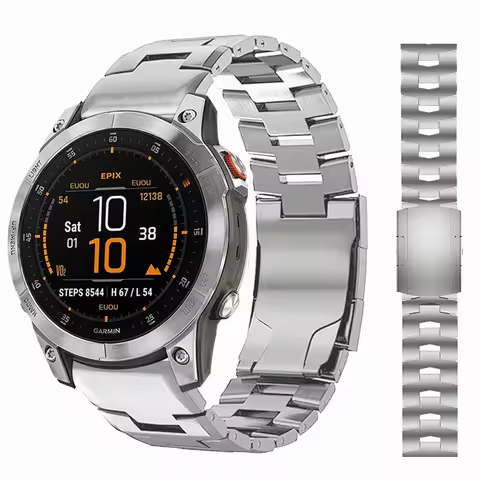 Titanium Strap For Garmin Forerunner 965 955 745 LTE/Approach S70/instinct 2X Solar QuickFit 22mm 26