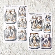 聖誕玻璃罐貼紙