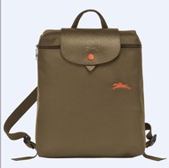 100% authentic LONGCHAMP nylon waterproof embroidered travel backpack leisure bag embroidered comput