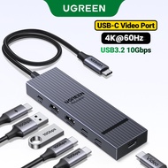 UGREEN USB C 6 in1 Docking Station 4K@60Hz USB-C Video Port USB3.2 10Gbps Dock for Computer/Tablet/P