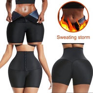 【CW】 Shorts Sweat Sauna Pants Waist Trainer Shapewear Tummy Hot Thermo Leggings Weight Loss Workout