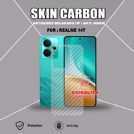 REALME 15T REALME 14T REALME 14 5G SKIN CARBON TRANSPARENT ANTI-SCRATCH BACK REALME 15T REALME 14T R