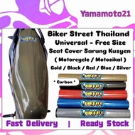 Biker Street Thailand Universal Seat Cover EX5 Kriss LC135 Y15 Lagenda SRL Wave Sarung Kusyen Duduk 