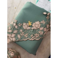 Kain Baju Pasang Pengantin Tunang Wanita Lace Sulam Goyang Kerawang