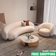 Free Shipping Nordic style living room sofa modern home decoration sherpa three seater sofa hotel re