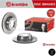 BREMBO จานเบรคหลัง เจาะรู PORSCHE BOXSTER/ CAYMAN 987 04-13 981 12 718 BOXSTER/CAYMAN (2.0 2.5S)16 /
