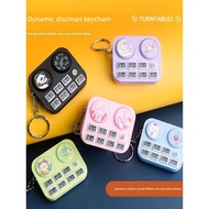 keychain cute keychain Mini dj Drive Drive Keychain Bag Pendant Decoration Cartoon Animal Rhythm Mac