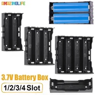 [Top Selection] Durable Battery Container DIY Batteries Clip with Hard Pin / 18650 Power Bank Hard Cases / 3.7V Battery Holder Storage Box / 1/2/3/4 Slots Battery Container