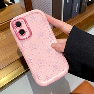 UNGU Casing hp for OPPO A36 A76 A96 Case Pattern Casing Five Purple Fullcover Silicone Case Contrast