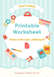 17000 Hal Worksheet Anak 3 - 8 th untuk TK PAUD Playgroup Preschool / Worksheet Anak 3 Tahun Pdf /