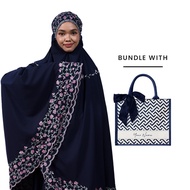 Bundle Set: FAMSY RAYA 2025 AUFBAU Series Small Tote Bag with Telekung Set (With Name Customization)