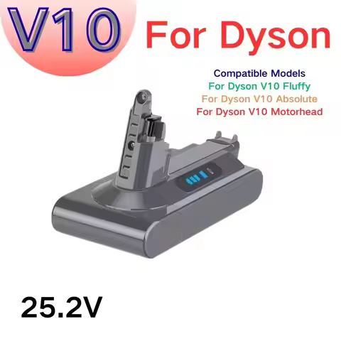 For Dyson V10 12800mAh 100Wh Compatible Models V10 Motorhead Absolute Fluffy Cyclone SV12 battery 10