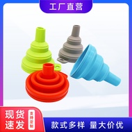 Pouring Oil Small Funnel Silicone Folding Multi-Purpose Portable Funnel Kitchen Large Diameter Oil F