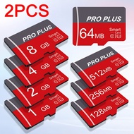 2 Memory Cards 8GB 4GB 1GB 512MB 256MB 128MB 64MB High Speed Flash Memory Micro SD A1/C10/U3 TF/SD S