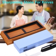 หินลับมีด Sharpening Stone For Knives Professional Waterstones Combination Grit 2000/6000 Whetstone