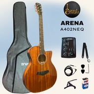 ARENA A402NEQ Slim Acoustic Electric Guitar with Full Setup