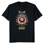 Classic Vintage Pool American Flag Table Billiard 8 Ball T-Shirt