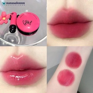 NANASALONNN Moisturizing Velvet Matte Mirror Jelly Lip Glaze Double Layer Long Lasting Berry Pigment