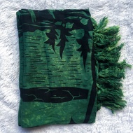 Pakaian wanita sarung kamen kain pantai motif pemandangan hitam oleh oleh souvenir khas bali