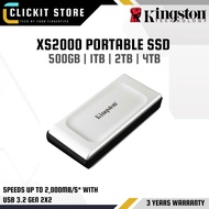 KINGSTON Eksternal SSD XS2000 Type-C External Portable SSD | 500GB/1TB/2TB/4TB | SXS2000/500GA