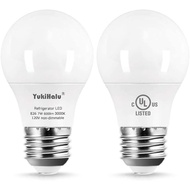 YukiHalu, A15 Appliance Light Bulb, 60W Equivalent for Range Hood/Refrigerator Light Bulb/Ceiling Fa