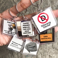 GANTUNGAN [Var.1] Meme Keychain | Keychain Meme | Cute Keychains | Funny Hook