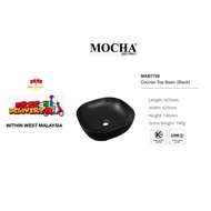 {FREE SHIPPING} Mocha Italy - Counter Top Metallic Ceramic Basin (Toilet Sink) (MAB7759) Wall Hung B