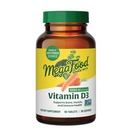 MegaFood Vitamin D3 1000 IU (25 mcg) - Immune Support Supplement - Bone Health - With easily-absorbe