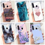 For Samsung Galaxy A60 M40 Case SM-A606F SM-M405F Soft Casing New Fashion Flower Slim Back Cover For