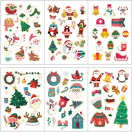 🛒ZZNew Christmas Sticker Santa Claus Tree Bell Gift Sticker Reward Children Kindergarten Stickers X7JO