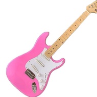 Classic Fender Stratocaster Electric Guitar Pink Body Maple Fretboard High Quality