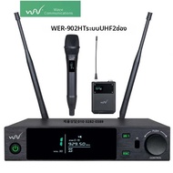 ไมโครโฟนไรสาย WER-902HT แบบมอถอ+แบบคลองคอ 900MHZ ชดไมโครโฟนไรสาย