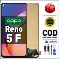 LCD OPPO Reno 5F Original Asli Touchscreen Full set Ori Glass Touch Screen Digitizer