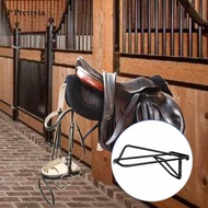 P Prettyia Folding Horse Saddle Rack for Horse Trailer Saddle Stand Display Holder Saddle