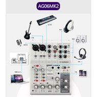 Ya Yamaha Yamaha AG03MK2/AG06 Sound Card Mobile Phone Computer Live Singing Mixer Game Music