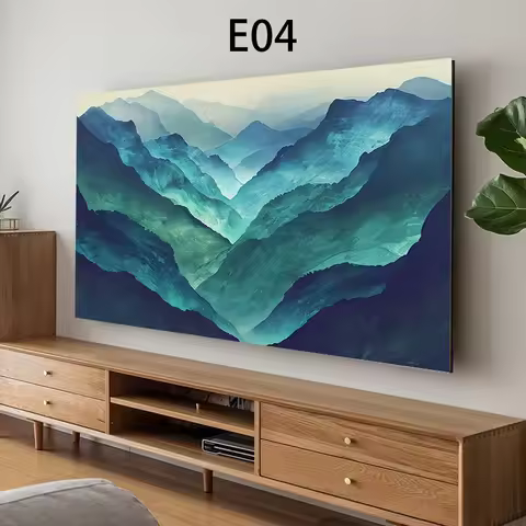 Universal Television LCD TV Hood Dust Cover Home Living Room Decor Printed TV Protector Case For 47/